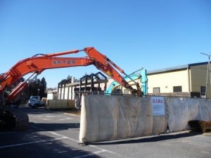 スーパー銭湯解体工事,野田の湯解体,湯食館解体