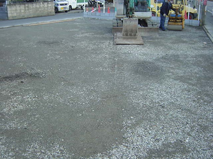 砕石駐車場、舗装駐車場、土間コンクリート駐車場施工例